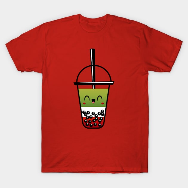 Strawberry Matcha Latte T-Shirt by xyabut2